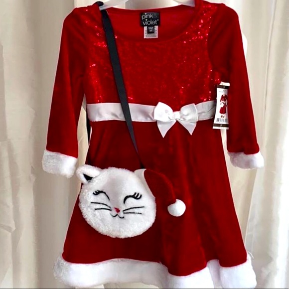 pink & violet Other - Long sleeve Santa dress for little girl:)